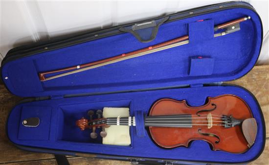 A half size violin